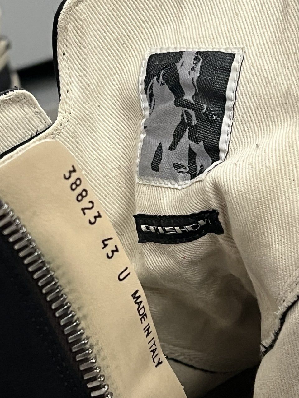 Rick Owens Drkshdw Rick Owens Drkshdw Hexagram High-Top Sneakers Black/milk Size US 10 / EU 43 - 6 Thumbnail