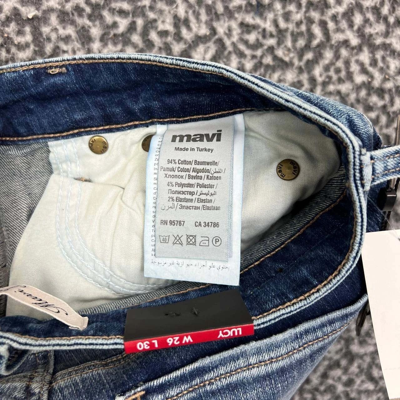 Mavi Mavi Lucy Jeans Women 25x30 Super High Rise Pants Denim Size 27" / US 4 / IT 40 - 3 Thumbnail