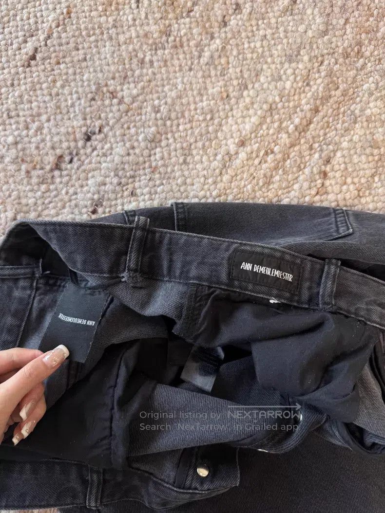 Ann Demeulemeester Ann Demeulemeester Loose Straight Fit Denim Trousers with Size 26" / US 2 / IT 38 - 3 Thumbnail