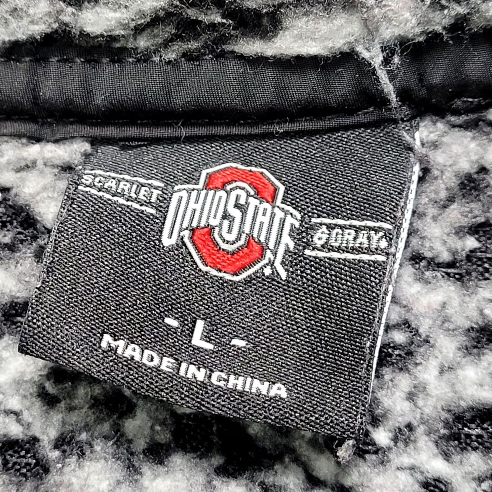Vintage Ohio State Buckeyes Sherpa Fleece Pullover Jacket Coat Womens L Size L / US 10 / IT 46 - 3 Thumbnail