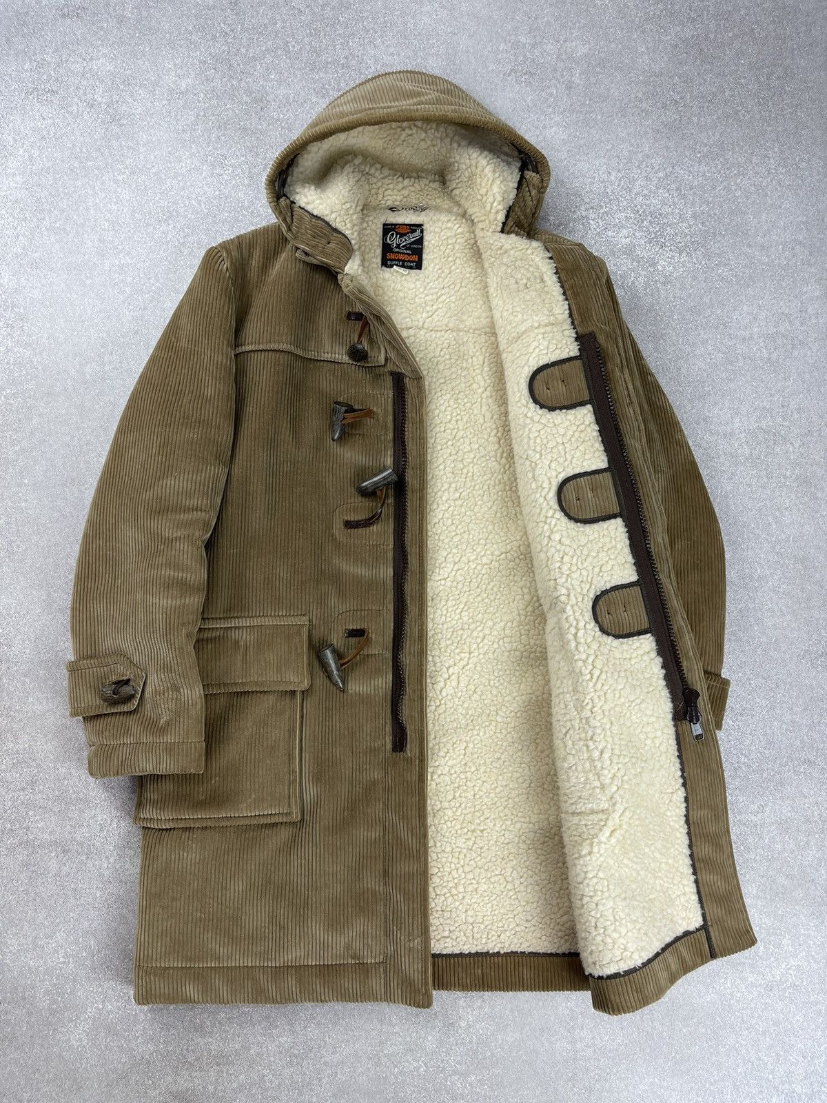 Gloverall × Vintage Vintage Gloverall Corduroy Duffle Coat Jacket Size US M / EU 48-50 / 2 - 10 Thumbnail