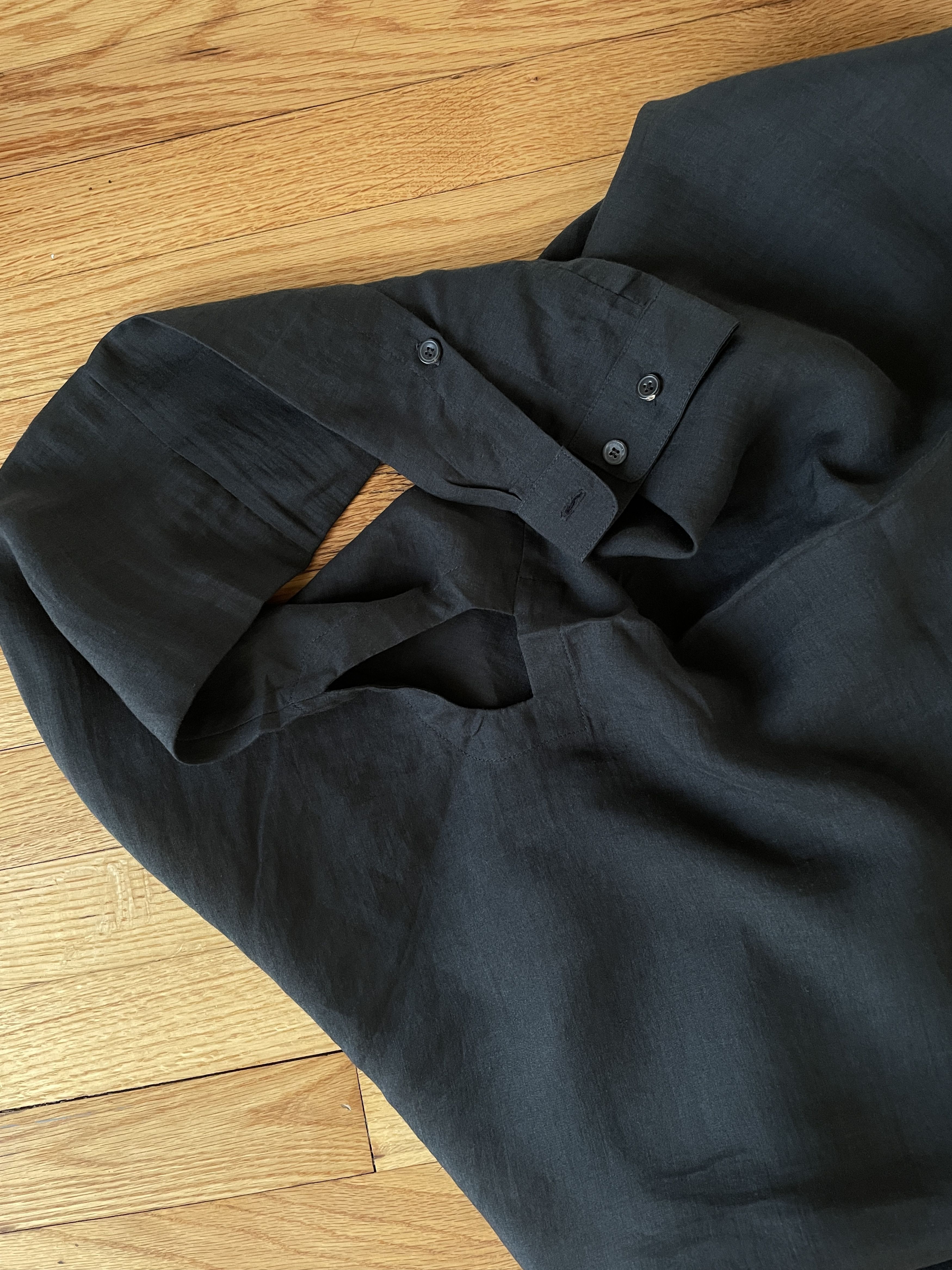 Jan Jan Van Essche Long Black button up Tunic Style- Raime Size US S / EU 44-46 / 1 - 8 Thumbnail