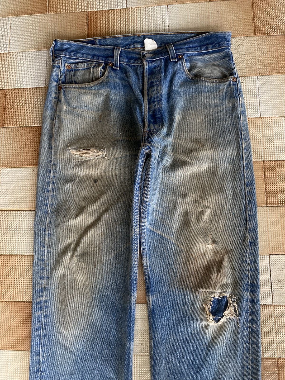 Levi's Vintage Clothing × Vintage Vintage 90’s levis 501 denim Size US 33 - 7 Thumbnail