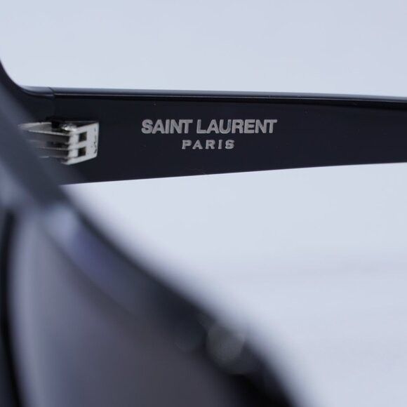 Saint Laurent Paris Saint Laurent SL569Y 001 Sunglasses Black Aviator Frame Size ONE SIZE - 8 Thumbnail