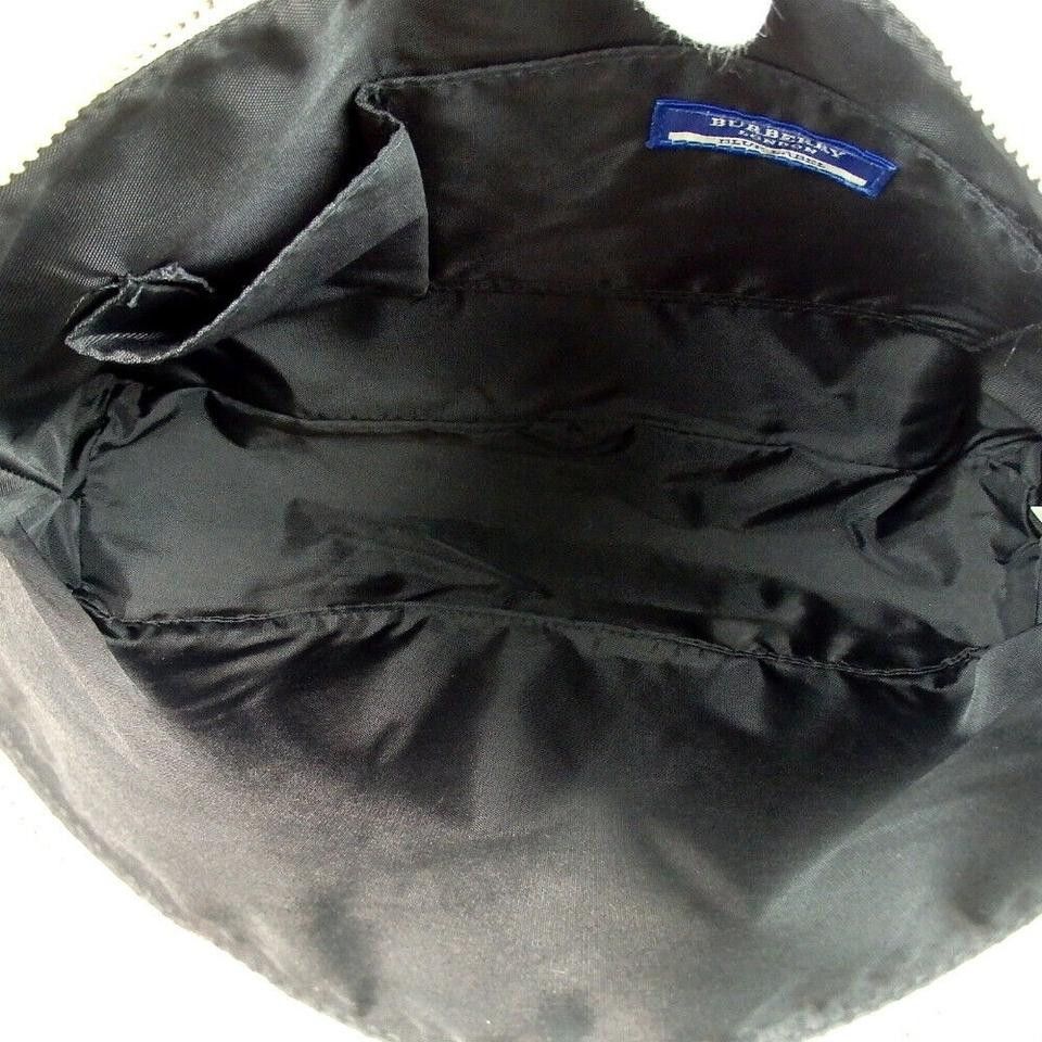 Burberry Vintage Burberry Blue Label Handbag Nova Check Leather Nylon Size ONE SIZE - 3 Thumbnail