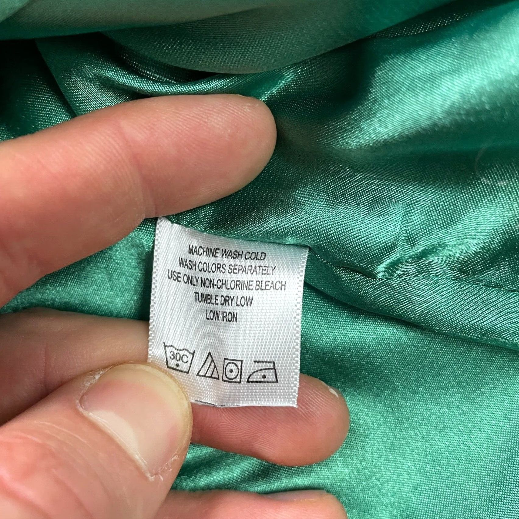 Vintage Jessica London Dress Women 18 Green Halter Cowl Neck Lined Midi Shift Party Work Size XXL / US 16-18 / IT 52-54 - 7 Thumbnail