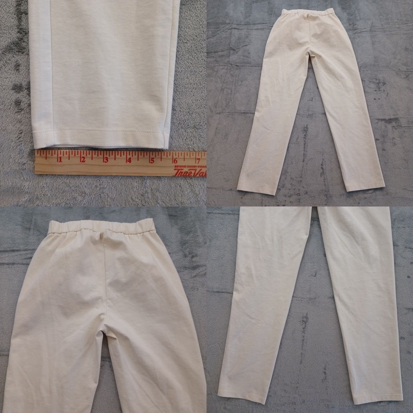 Eileen Fisher Eileen Fisher Pants Women Ankle 2XS Ivory 25x27.5 Mid Rise Pockets Straight Flat Front Cotton Blend Vintage: No Size 24" / US 00 / IT 34 - 8 Thumbnail
