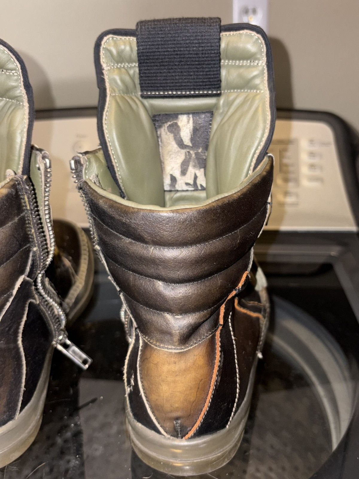 Rick Owens SS19 Babel Transparent Brown Geobaskets Size US 8.5 / EU 41-42 - 17 Thumbnail