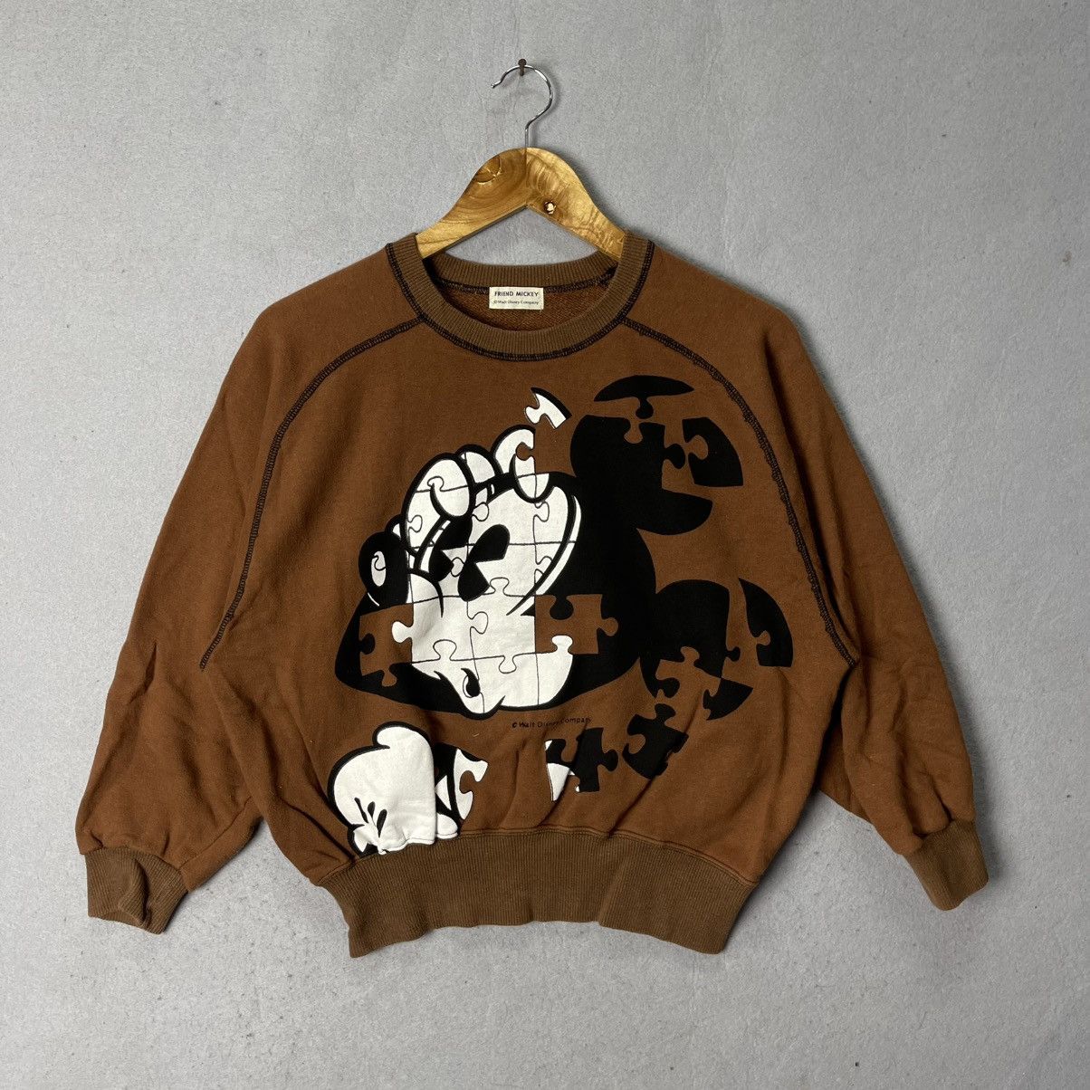 Friend Mickey Puzzle Graphic Sweatshirt –Walt Disney Company