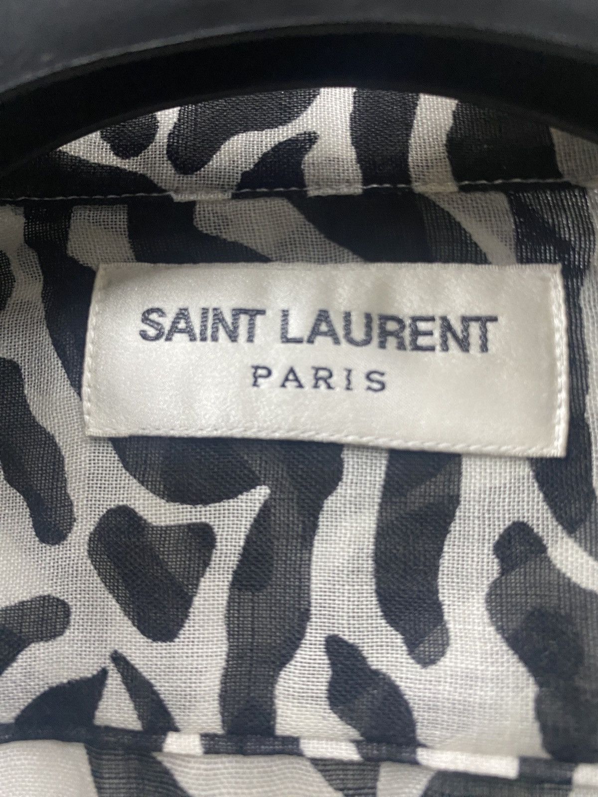 Hedi Slimane × Saint Laurent Paris × Yves Saint Laurent Saint Laurent Paris SS20 Zebra print shirt Size US S / EU 44-46 / 1 - 4 Thumbnail