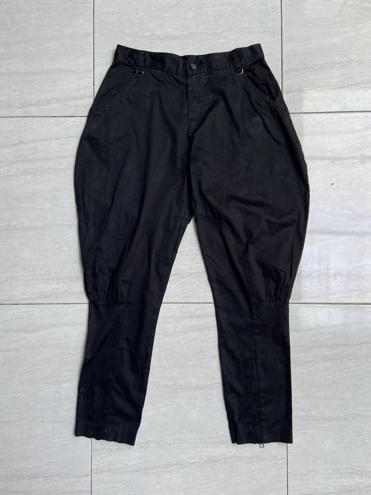 image of Designer Black Long Pants, Men's (Size 30)