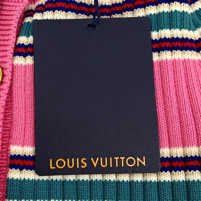 Louis Vuitton Louis Vuitton 22 pink striped wool knit jacket with round Size M / US 6-8 / IT 42-44 - 7 Thumbnail