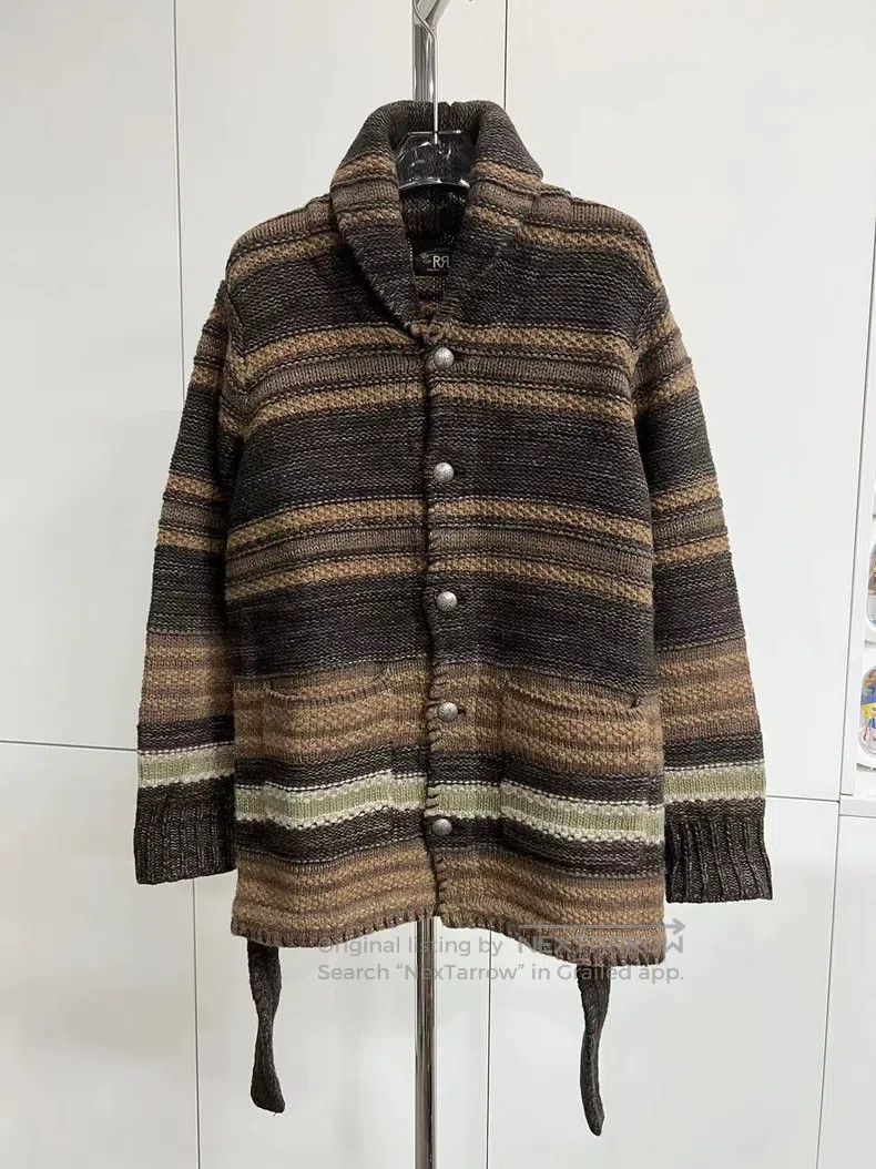 RRL Ralph Lauren RRL Ralph Lauren Wool belted shawl cardigan Size US S / EU 44-46 / 1 - 1 Thumbnail