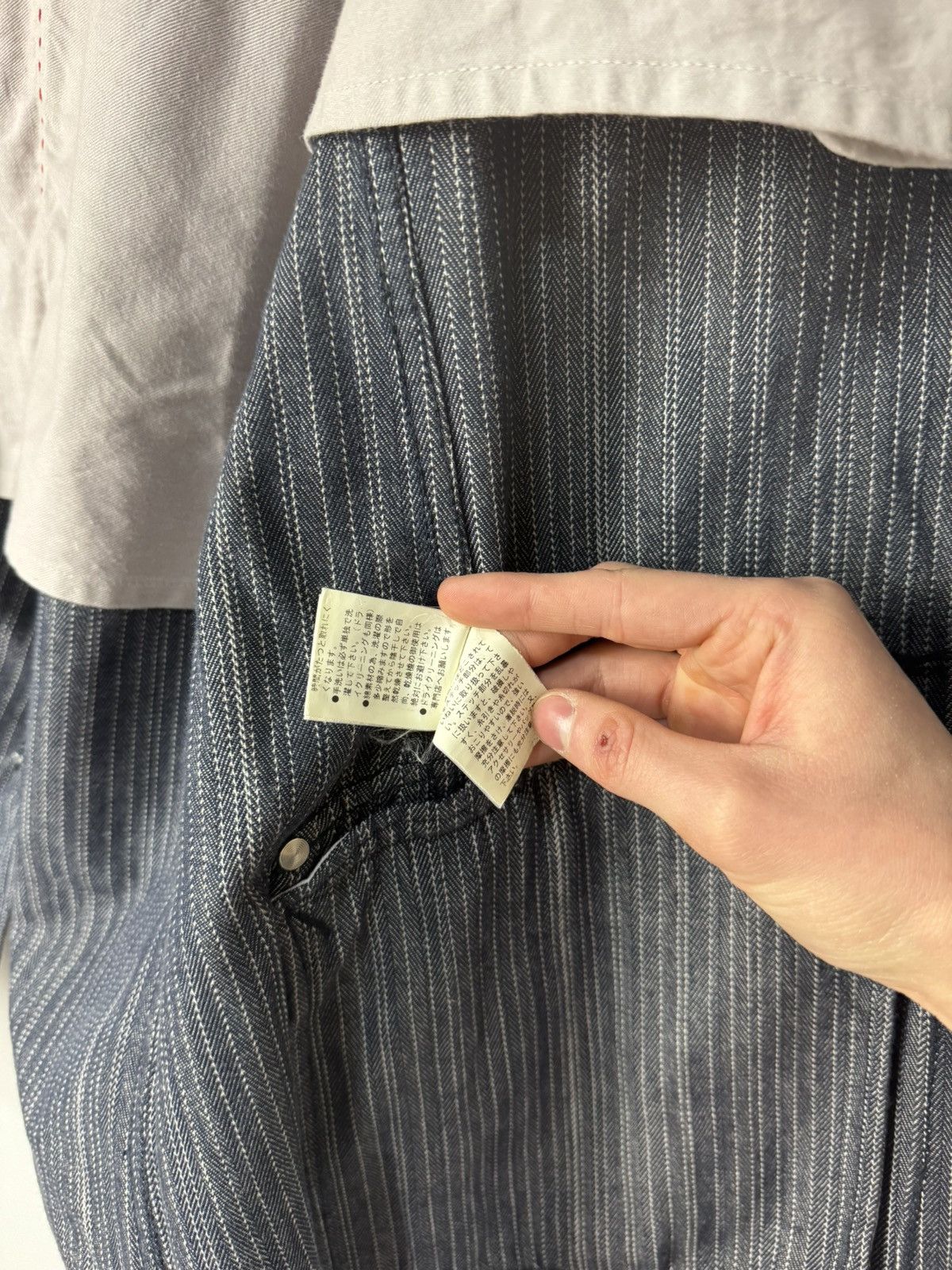 PPFM 00s PPFM Archive Pinstripe Workwear Jacket Blazer Japanese Size 40R - 11 Thumbnail