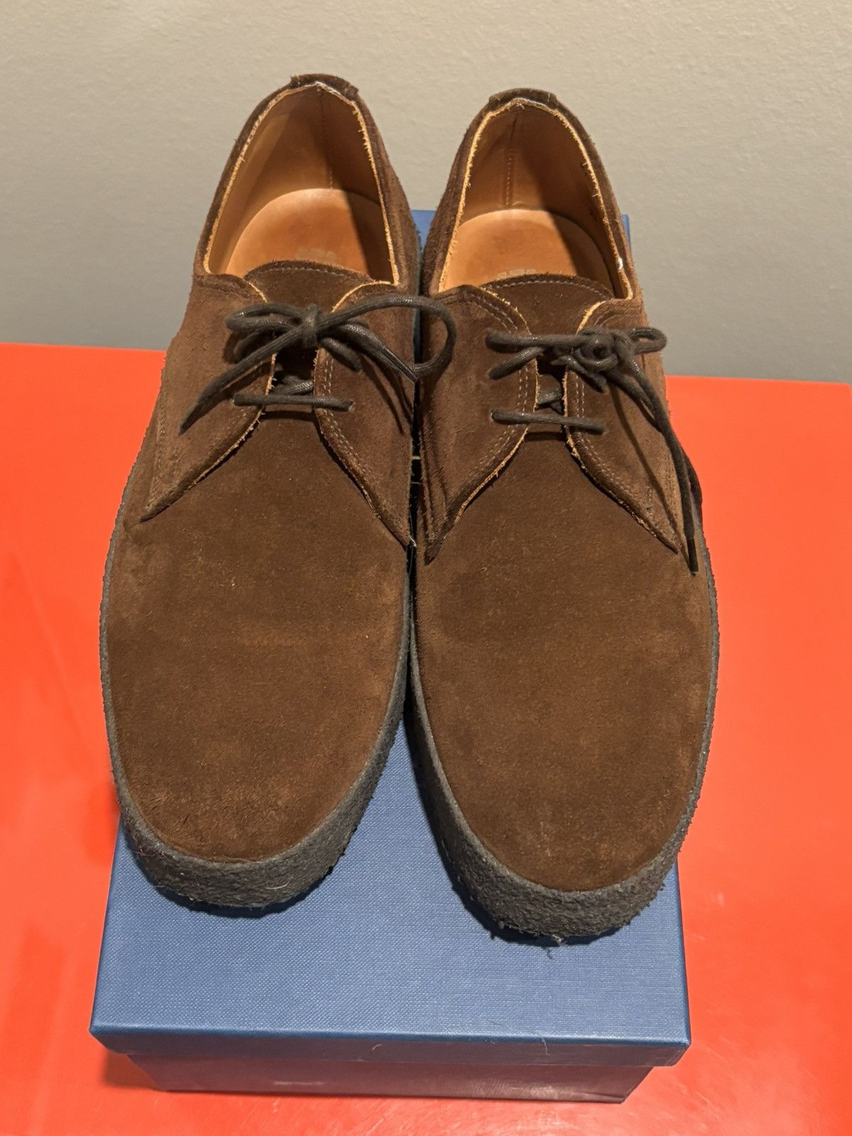Sanders 150th Aniv. Sanders Brown Polo Snuff Suede Derby Sz UK7/US8 Size US 8 / EU 41 - 2 Thumbnail