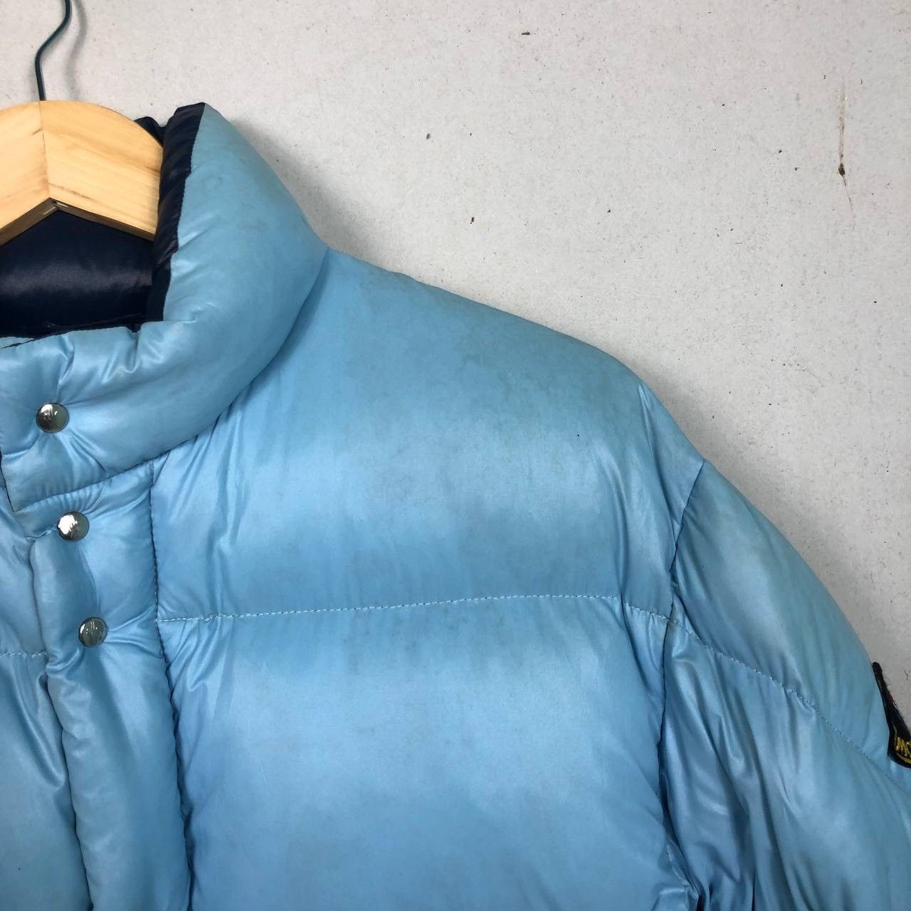 Moncler Vintage 80s Moncler Ski Wear Light Blue Puffer Jacket Size US M / EU 48-50 / 2 - 5 Thumbnail