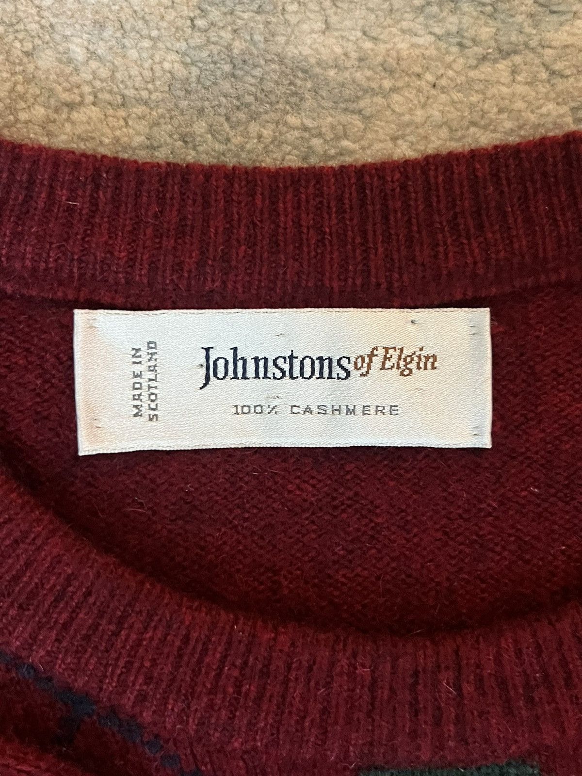 Johnstons Of Elgin Johnston Of Elgin Argyle Cashmere Jumper Retails $995 Size US L / EU 52-54 / 3 - 2 Thumbnail