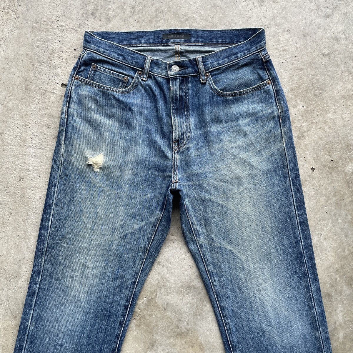 Japanese Brand Vintage Japanese Brand Faded Denim Jeans Pants W31x31.5 Size US 31 - 3 Thumbnail