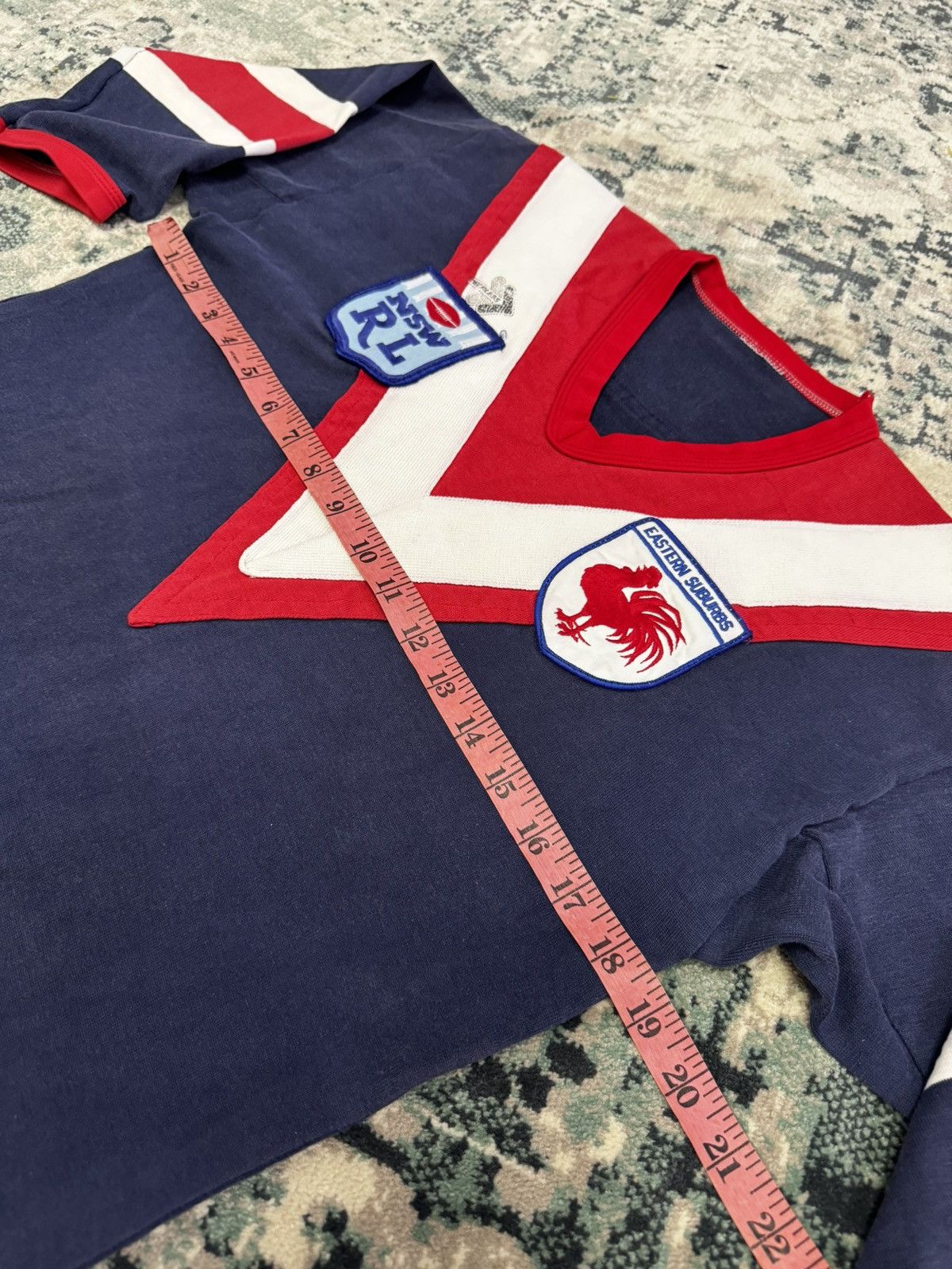 Vintage 1980s PEERLESS EASTERN SUBURBS ROOSTER NSW RL JERSEY Size US S / EU 44-46 / 1 - 5 Thumbnail