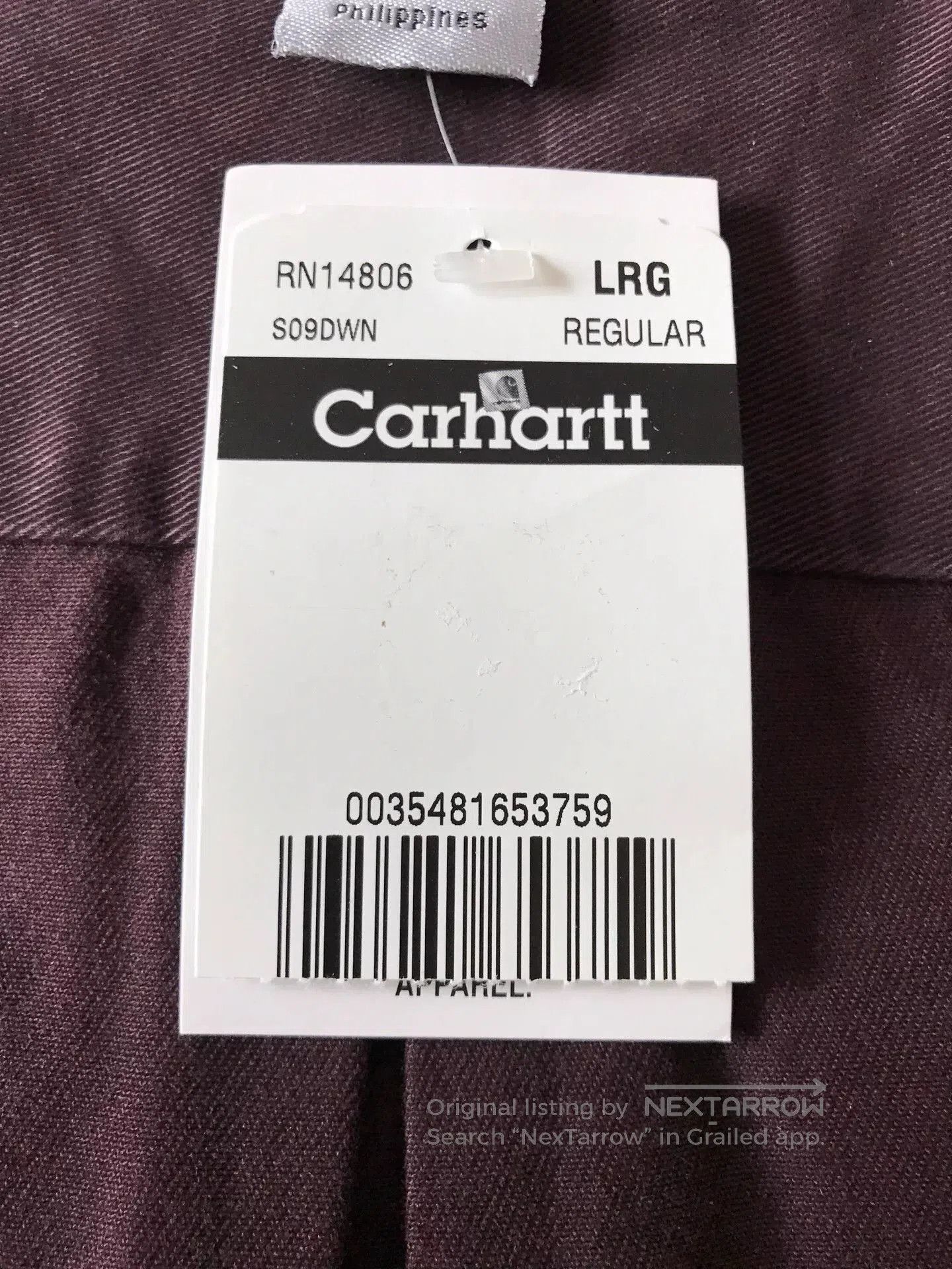 Carhartt Carhartt S09 DWN Work Shirt. Size US L / EU 52-54 / 3 - 8 Thumbnail