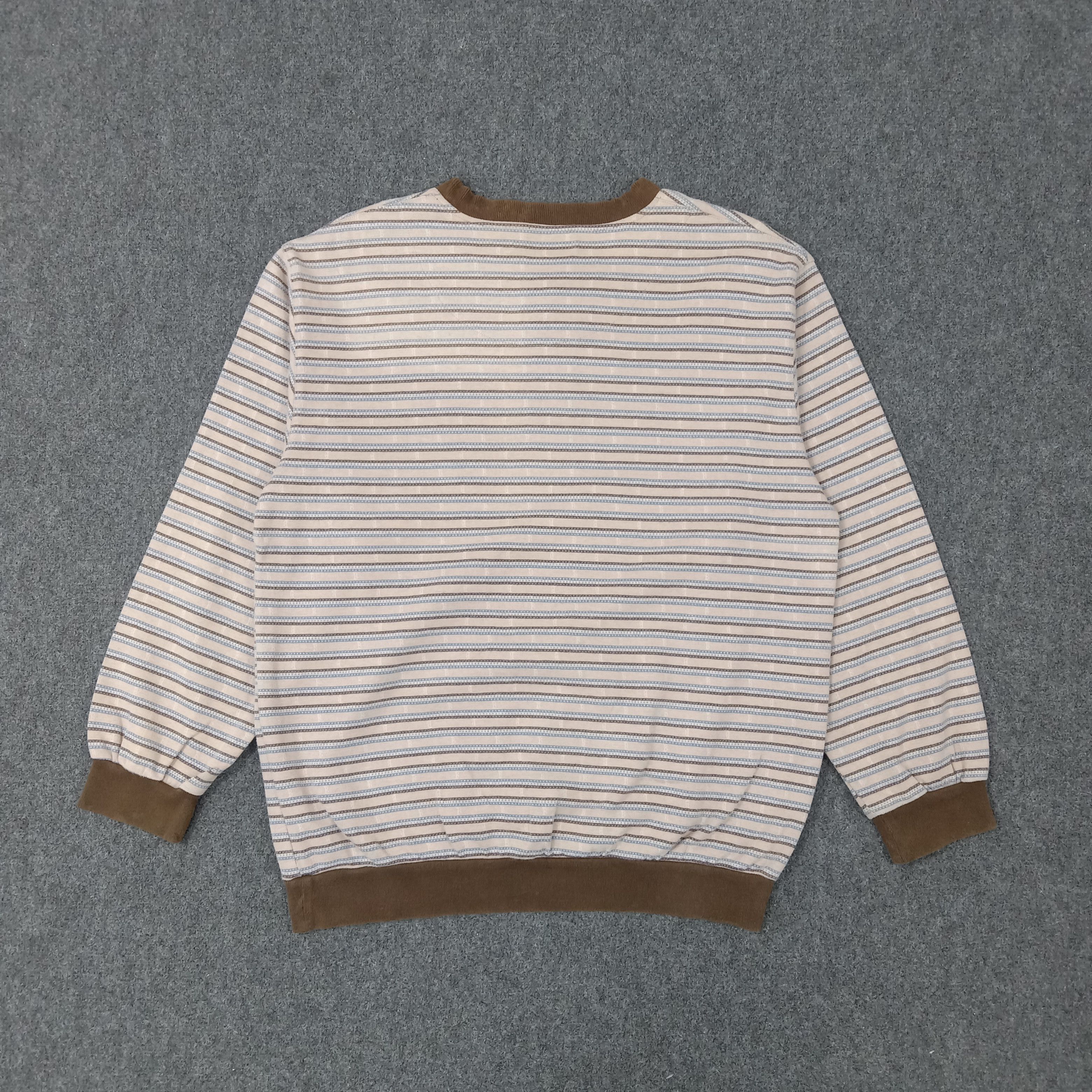 Balmain × Vintage Balmain Paris Stripes Button Sweatshirt Size US M / EU 48-50 / 2 - 4 Thumbnail