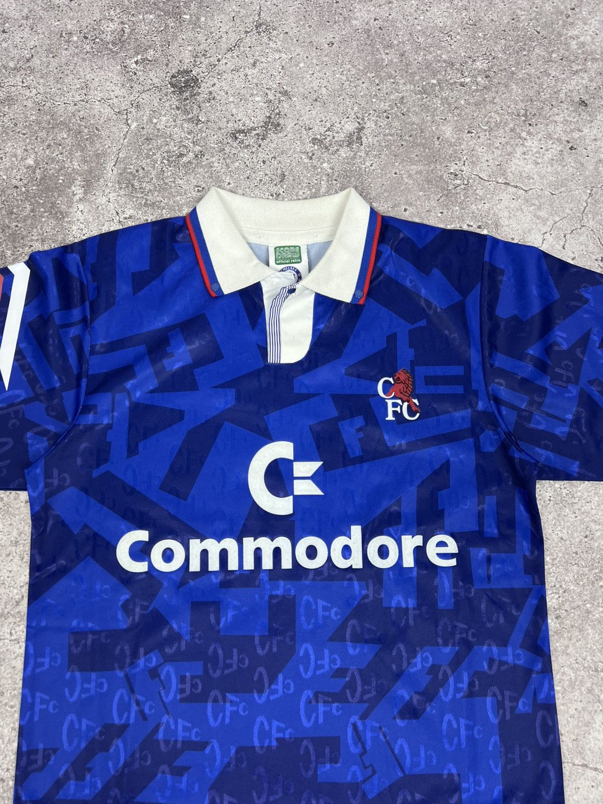 Other Chelsea FC Score Draw Retro Jersey 90s Commodore Vintage Size US S / EU 44-46 / 1 - 4 Thumbnail
