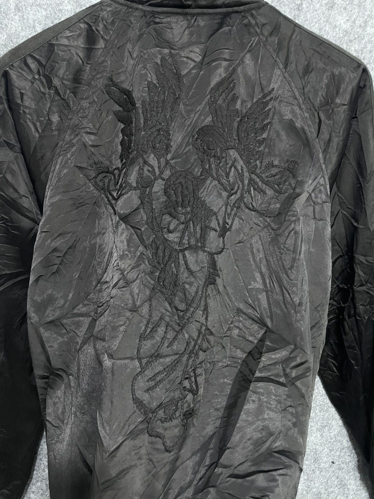 トップス rare FUGA Jesus Crucifix Glitter Coat Fuga “Glory Of God” Embroidered Crucifix Jacket