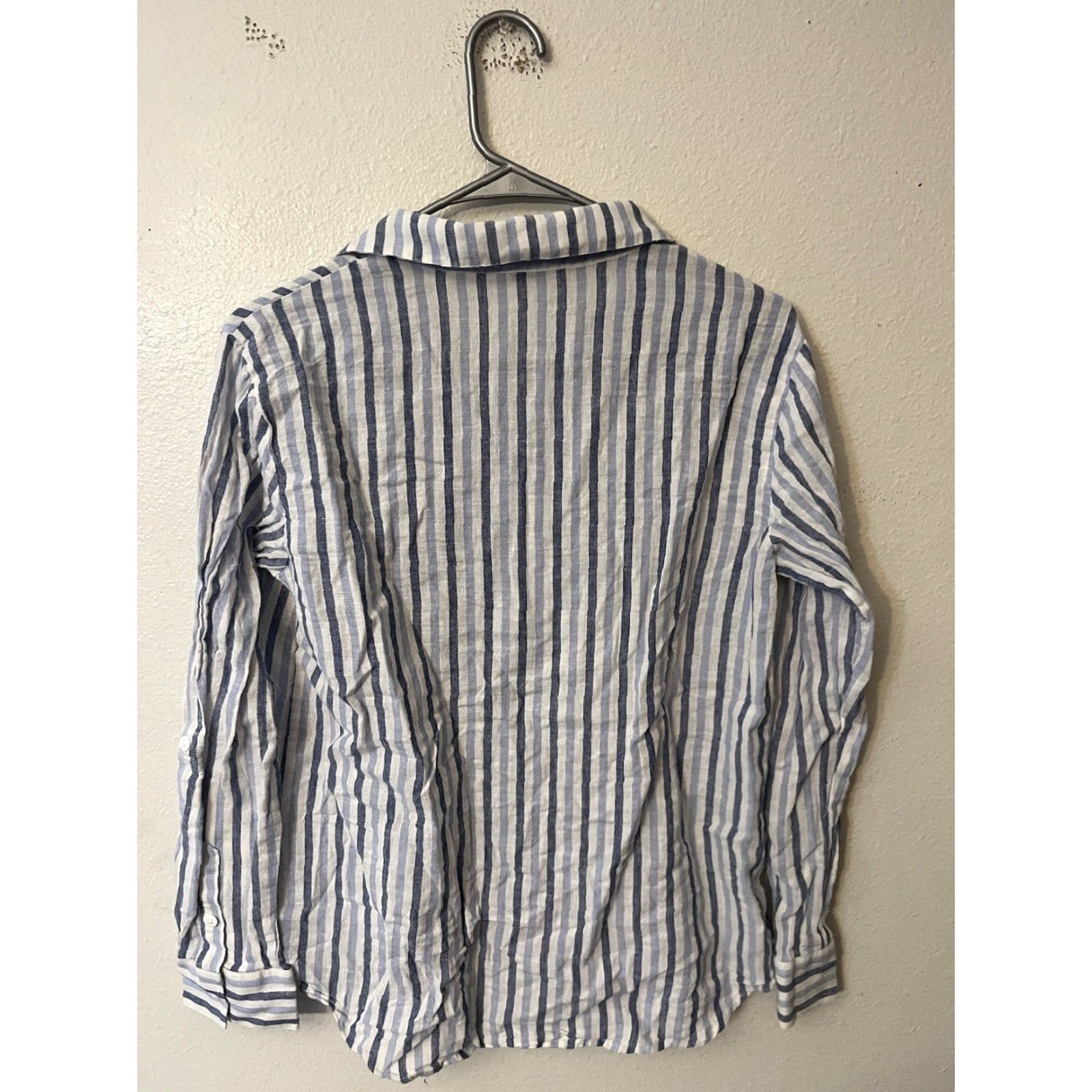Sanctuary Sanctuary Shirt, Blouse, Women, S, Blue, Linen & Cotton, Striped, Small, Colorful, Sanctuary, 90s? Size S / US 4 / IT 40 - 3 Thumbnail