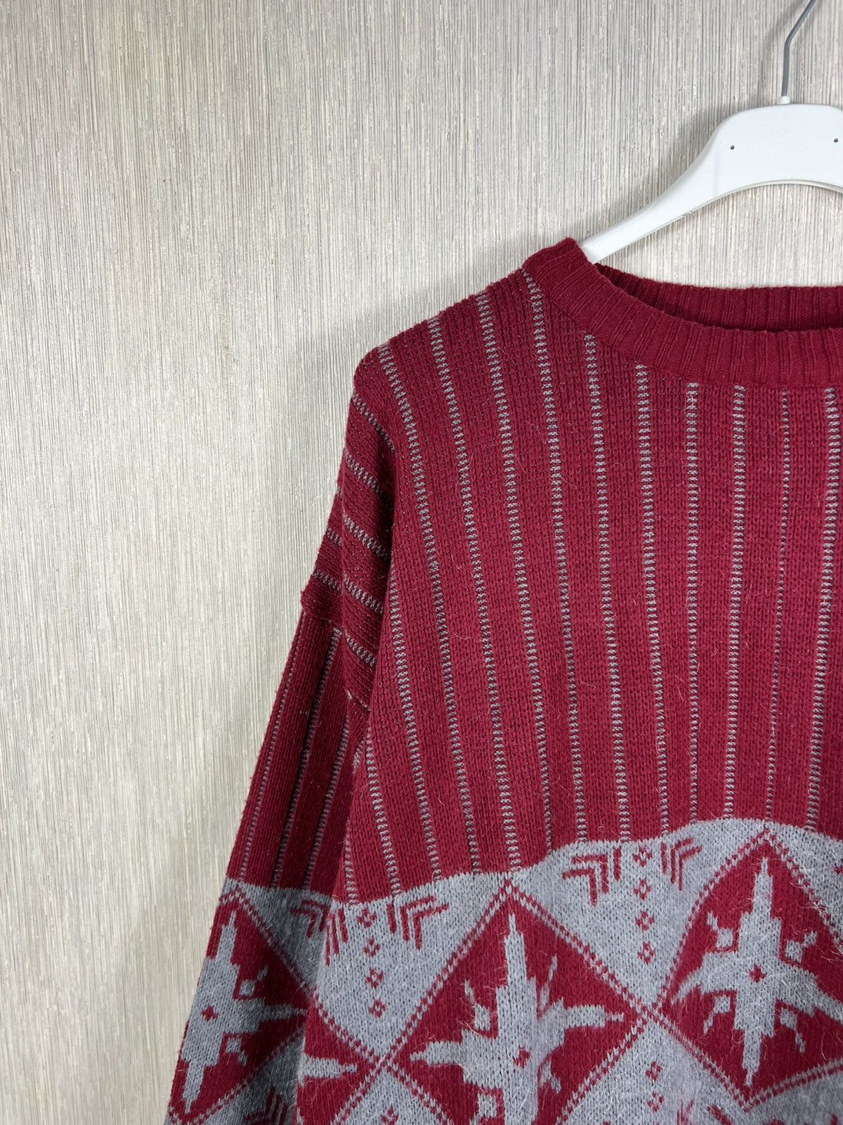 Levi's Vintage Levis Civvy Street snowflakes winter pattern sweater Size US XL / EU 56 / 4 - 4 Thumbnail