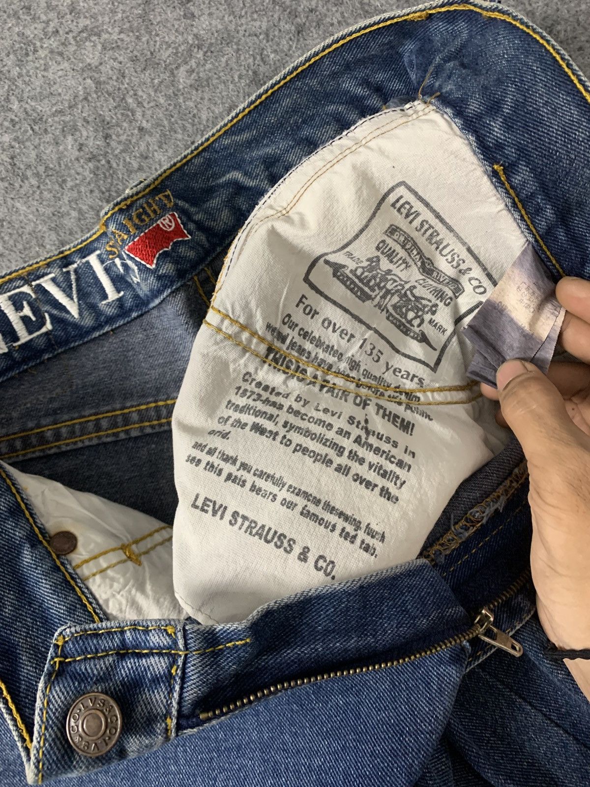 Levi's × Vintage Vintage Blue 'Levi's 505' Straight Fit Longpants Size US 33 - 9 Thumbnail