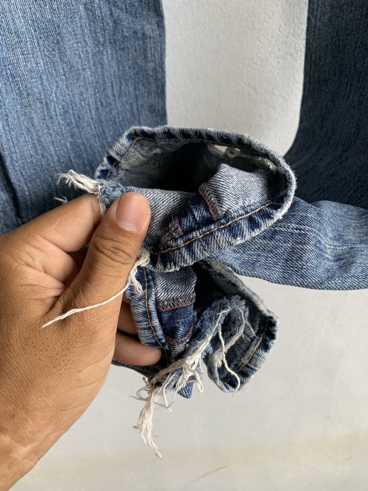 RRL Ralph Lauren × Ralph Lauren × Vintage Vintage RRL Japanese Denim Distressed Size US 30 / EU 46 - 9 Thumbnail