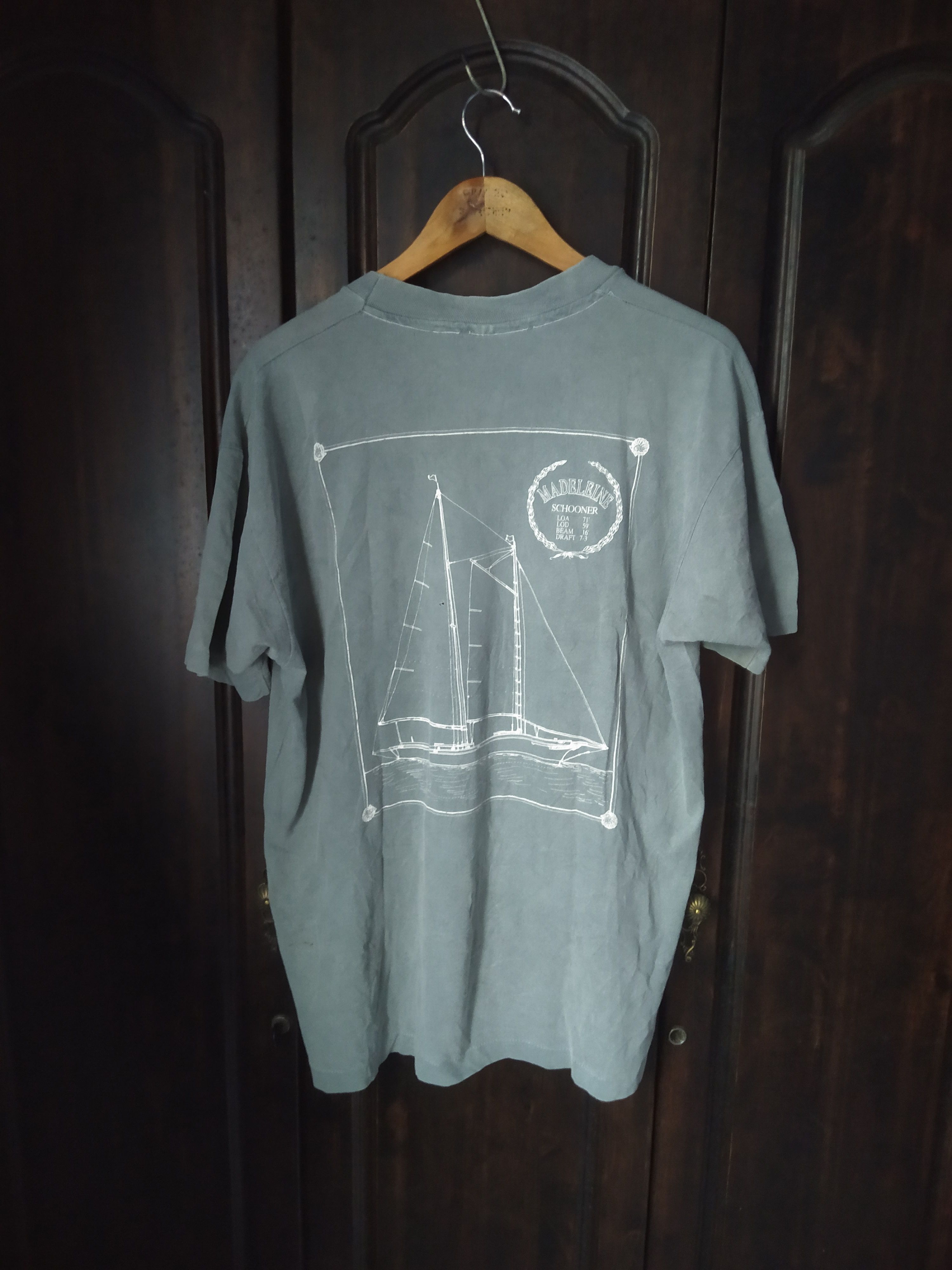 Anvil Madeleine New Port vintage 90's Tshirt Size US L / EU 52-54 / 3 - 1 Thumbnail
