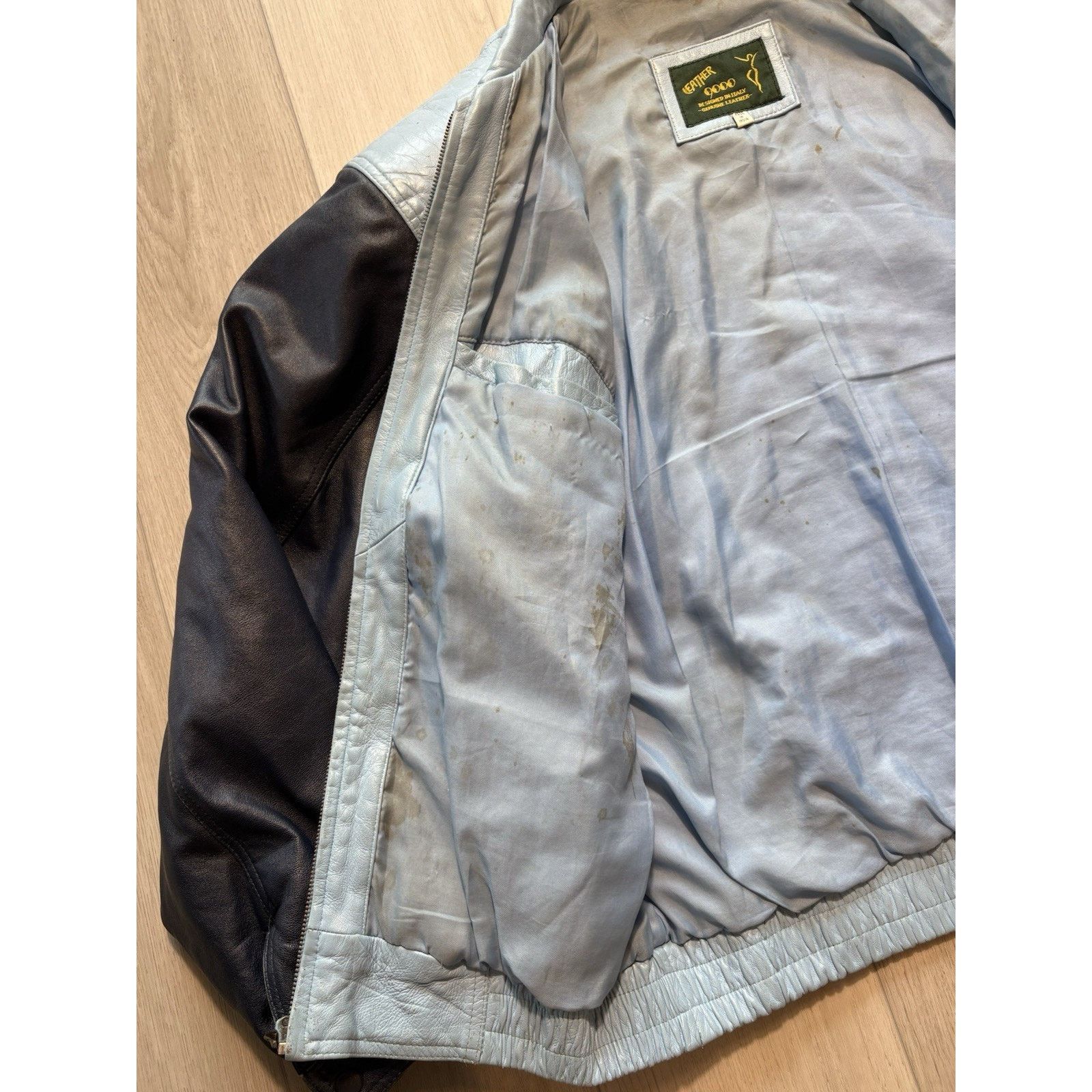 Leather VTG 90s Old School University Streetwear XL Leather Jacket Size US XL / EU 56 / 4 - 14 Thumbnail