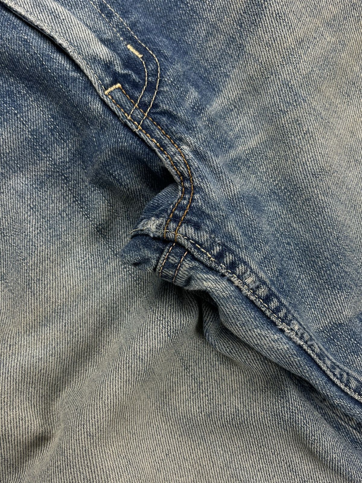 Visvim Visvim Fluxus 02C2 Snake Leather Indigo Denim Jeans Serge De Size US 30 / EU 46 - 8 Thumbnail