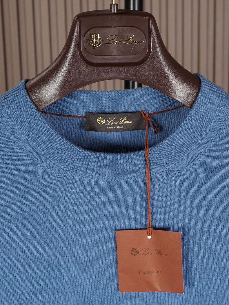 Loro Piana LORO PIANA Round collar long sleeve cashmere knit sweater Size US L / EU 52-54 / 3 - 2 Thumbnail