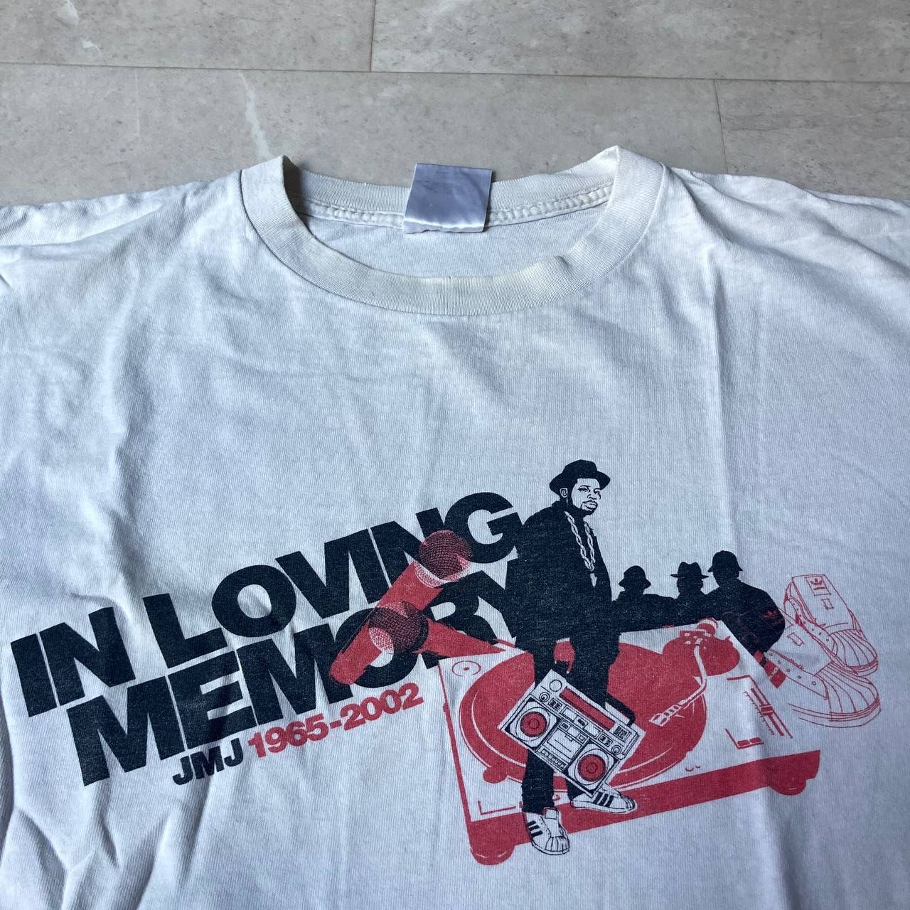 Rap Tees Vintage Adidas Run DMC Jam Master Jay Memory Rap Band Size US M / EU 48-50 / 2 - 2 Thumbnail