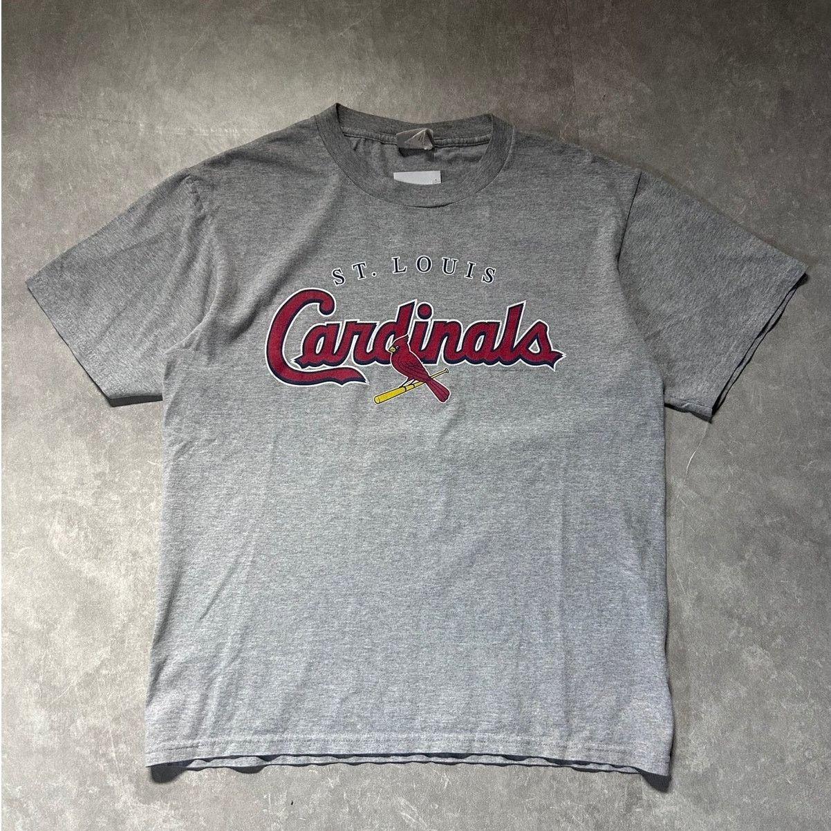 Lee Vintage St. Louis Cardinals Lee Sports Grey Script Shirt -M Size US M / EU 48-50 / 2 - 1 Thumbnail