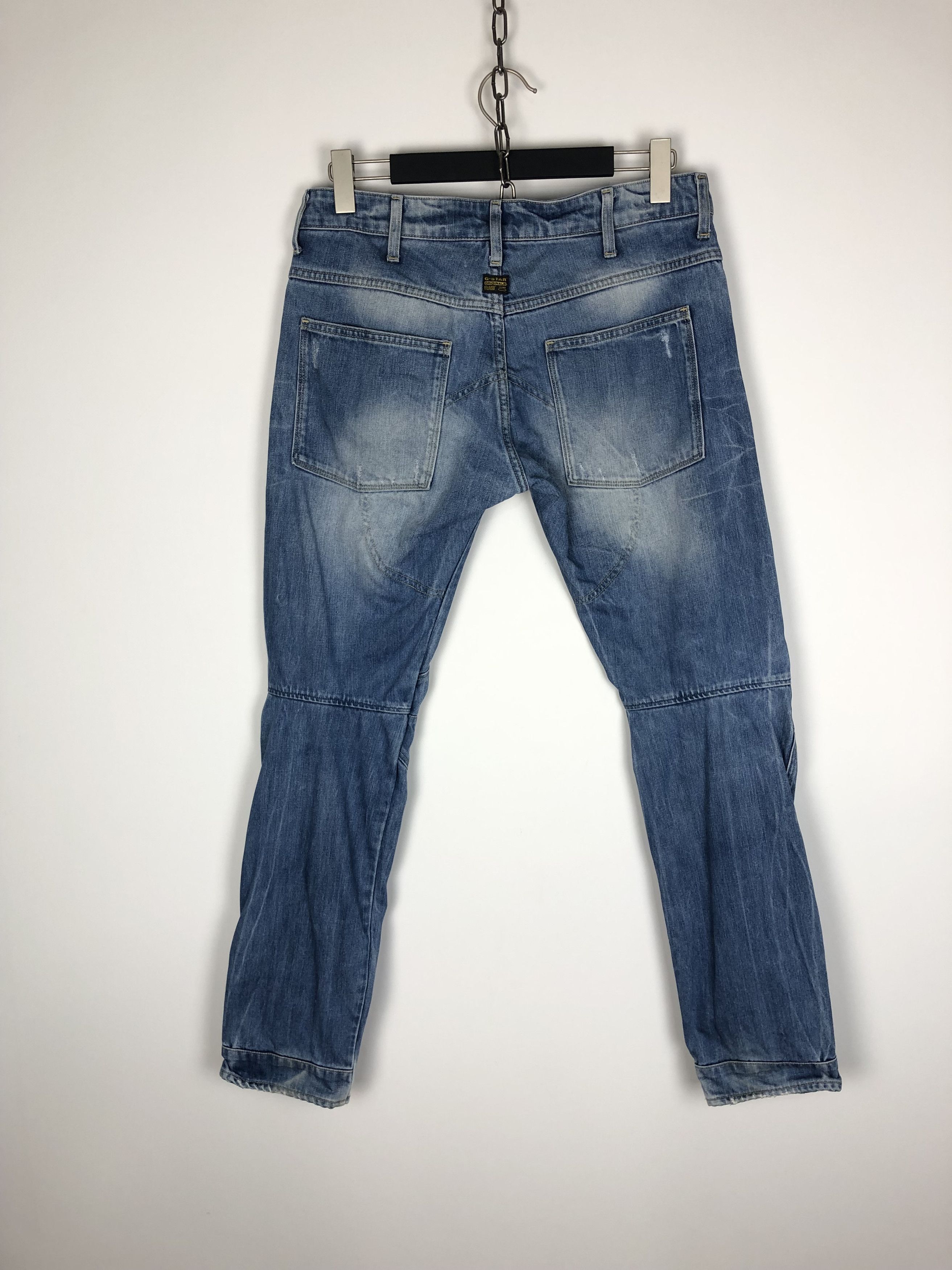G-Star G-Star Raw Denim Jeans Low Tapered 5620 3D Pants 32x32 Size US 32 / EU 48 - 6 Thumbnail