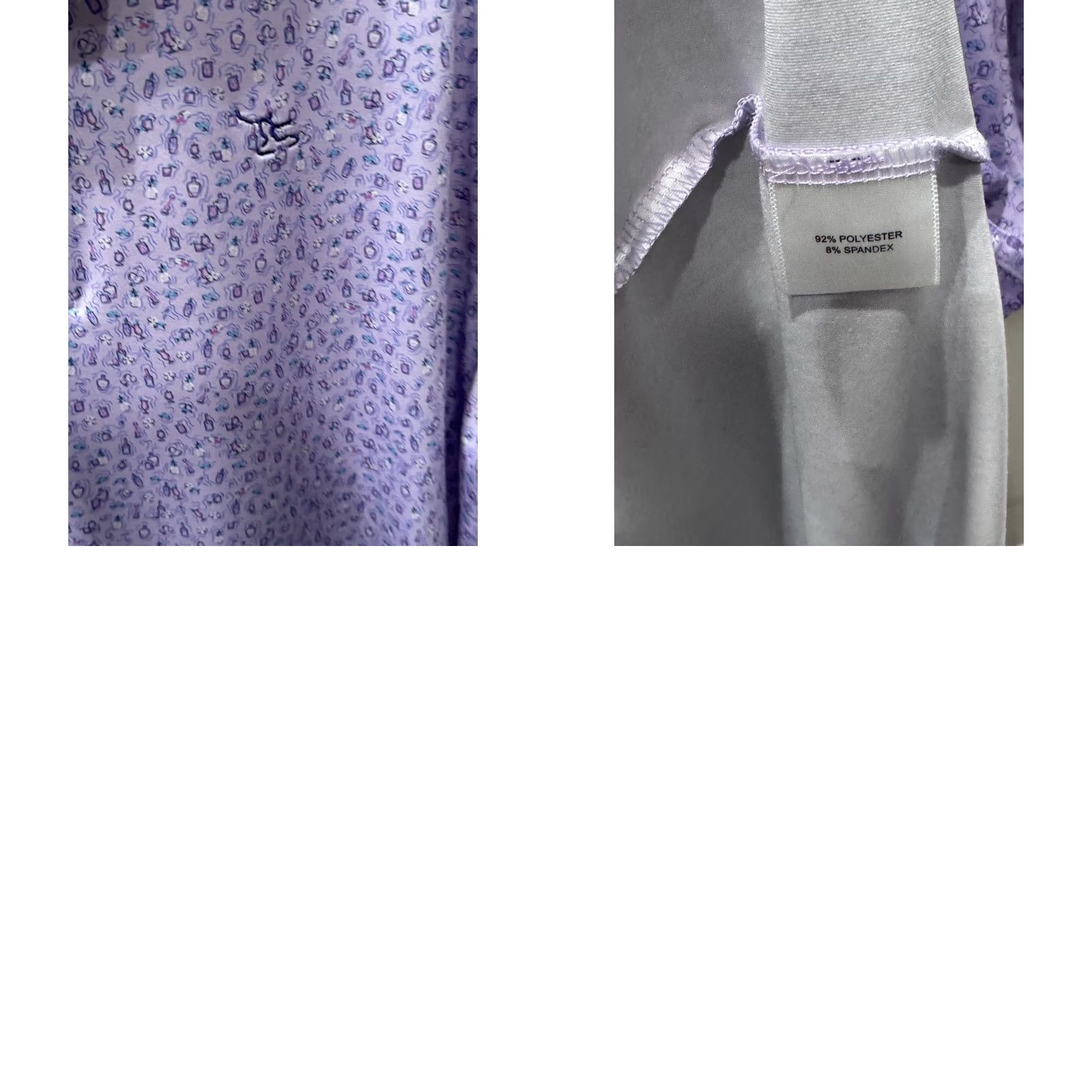 Peter Millar Peter Millar Lavender Embroidered POLO SHIRT Large L Mens Color Multicolor Size US L / EU 52-54 / 3 - 8 Thumbnail