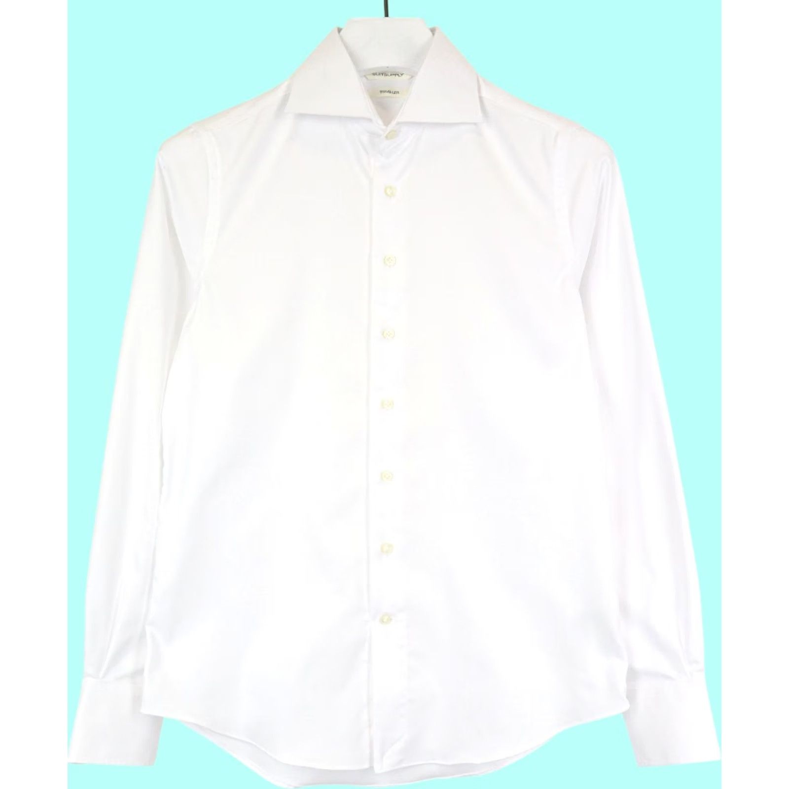 Suitsupply Suitsupply Shirt Mens 36 White Traveller Formal Men Long Sleeve Slim Fit Dress Size 36R - 2 Thumbnail