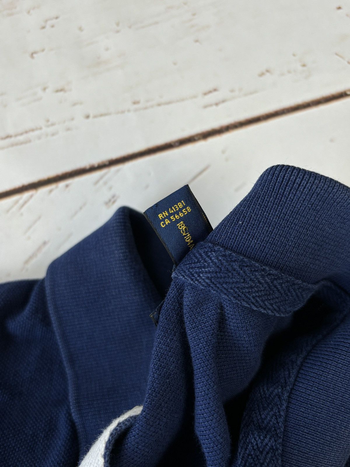 Polo Ralph Lauren × Ralph Lauren Polo Ralph Lauren Spellout Logo Vintage Polo Shirt Vint Size US XL / EU 56 / 4 - 8 Thumbnail