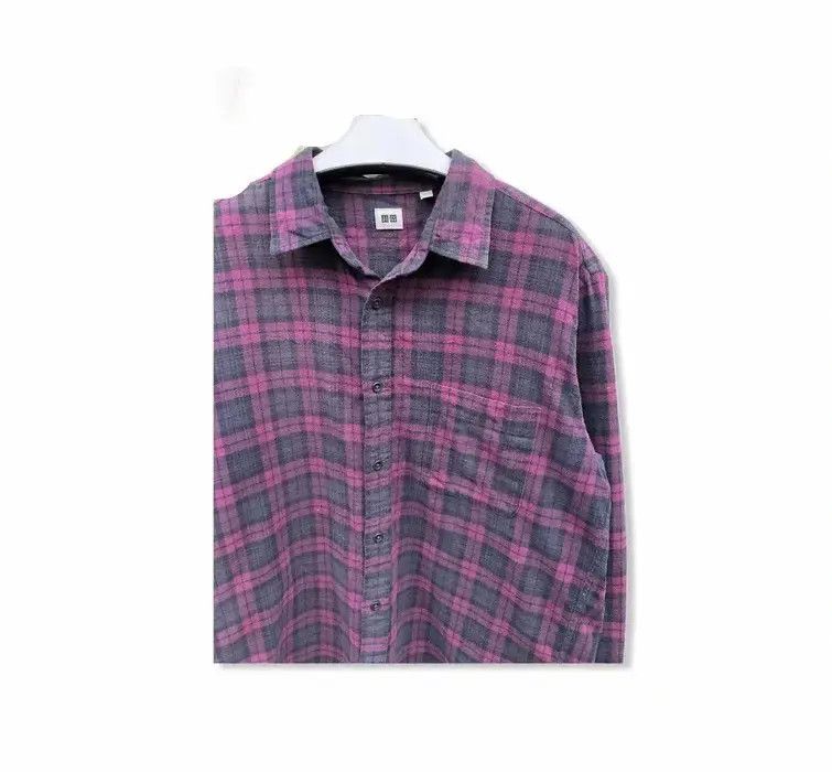 Flannel × Japanese Brand Japanese Brand Uniqlo Plaid Tartan Shirt Button Up Size US XL / EU 56 / 4 - 2 Thumbnail