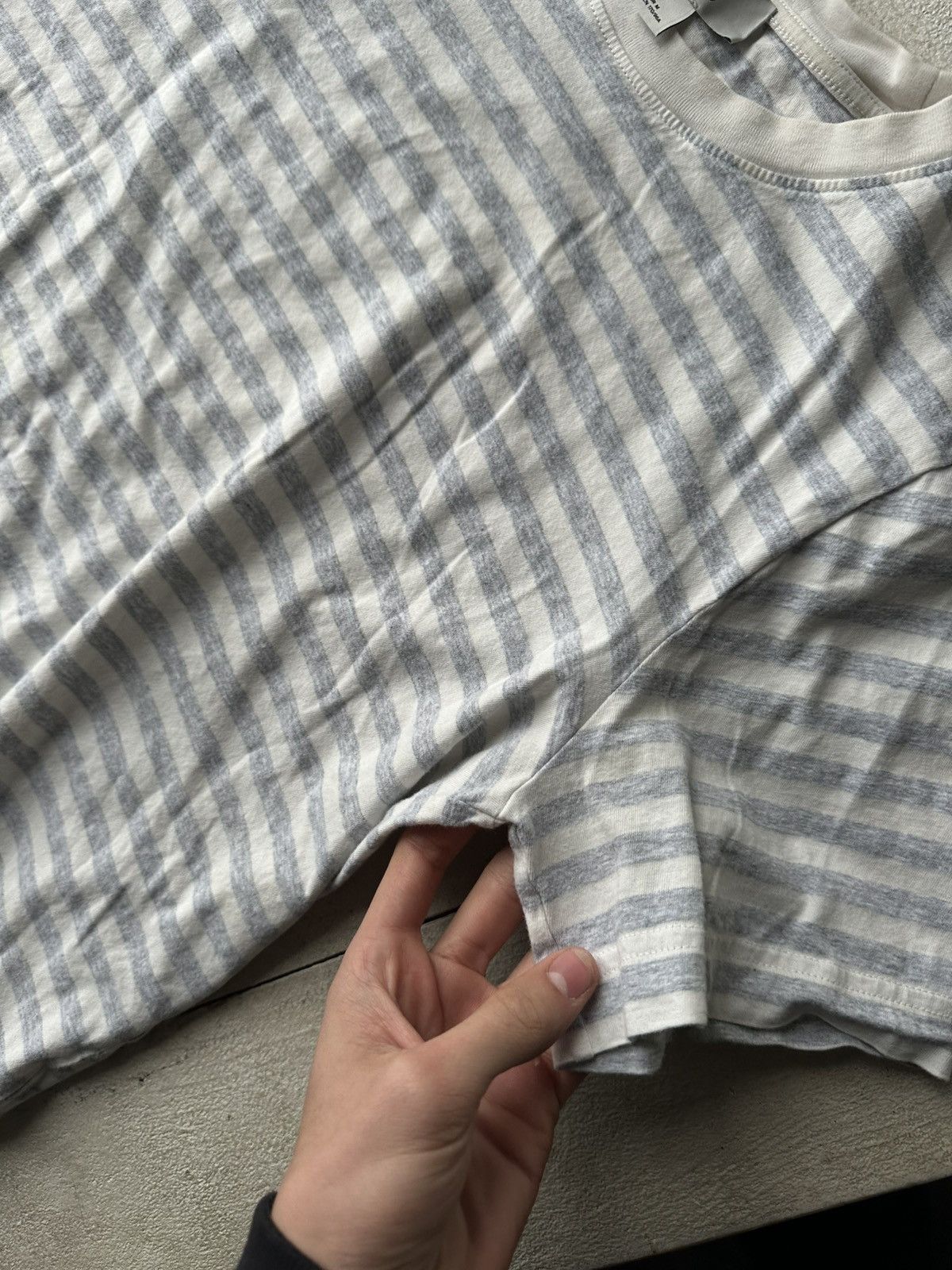 Cos 🚨 COS STRIPED LUXURY WOMEN T-SHIRT BLUE WHITE Size M / US 6-8 / IT 42-44 - 5 Thumbnail
