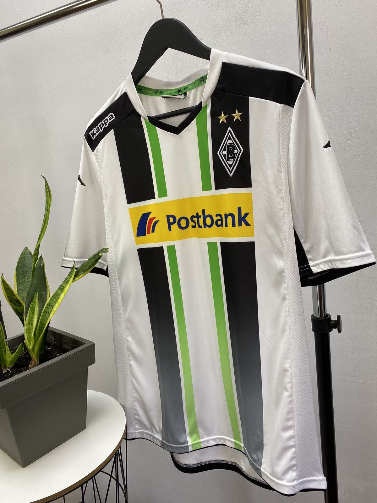 Kappa Borussia Mönchengladbach 2014 Soccer Jersey Home Size US L / EU 52-54 / 3 - 2 Thumbnail