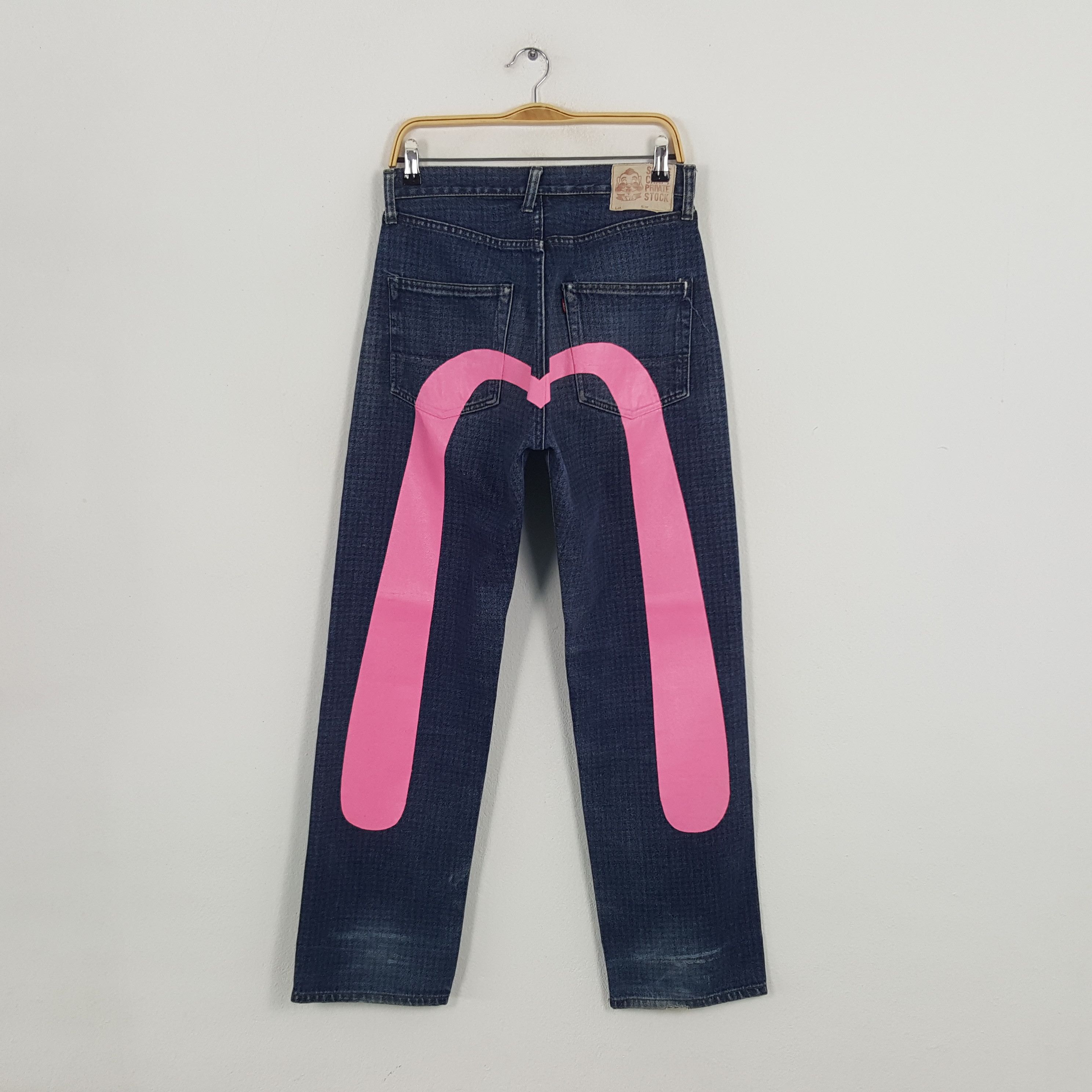 Japanese Brand × Vintage Vintage Evis Japanese Brand Daicock Custom Art Denim Jeans Size US 30 / EU 46 - 1 Thumbnail