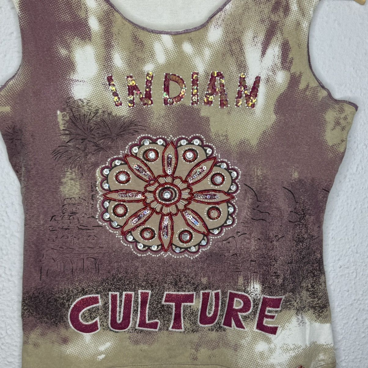 Miss Sixty Miss Sixty Vintage Y2K Tank Top Indie Style Glittered Size M / US 6-8 / IT 42-44 - 2 Thumbnail