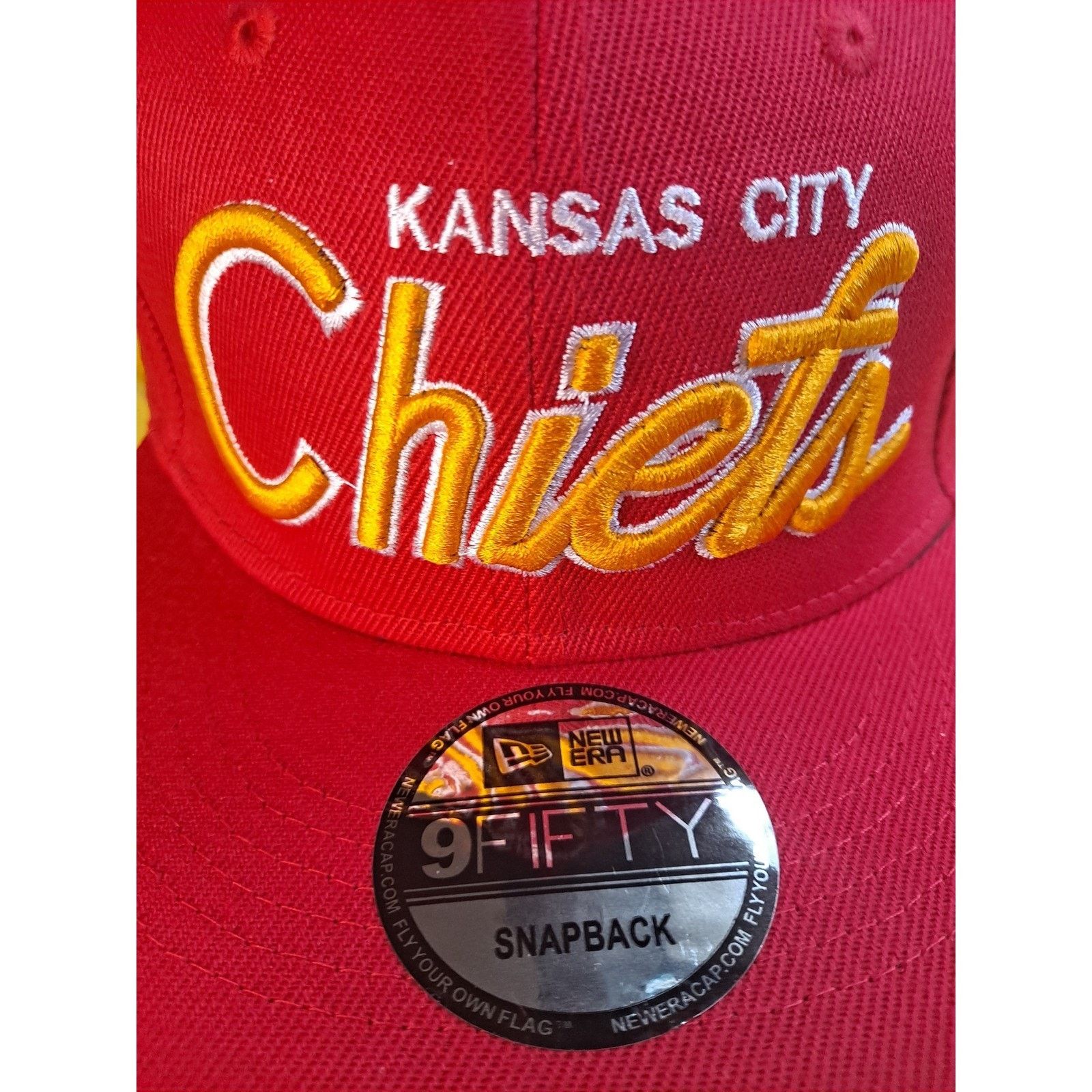 New Era Kansas City Chiefs New Era Snapback Hat Cap NFL Football Red Size ONE SIZE - 2 Thumbnail