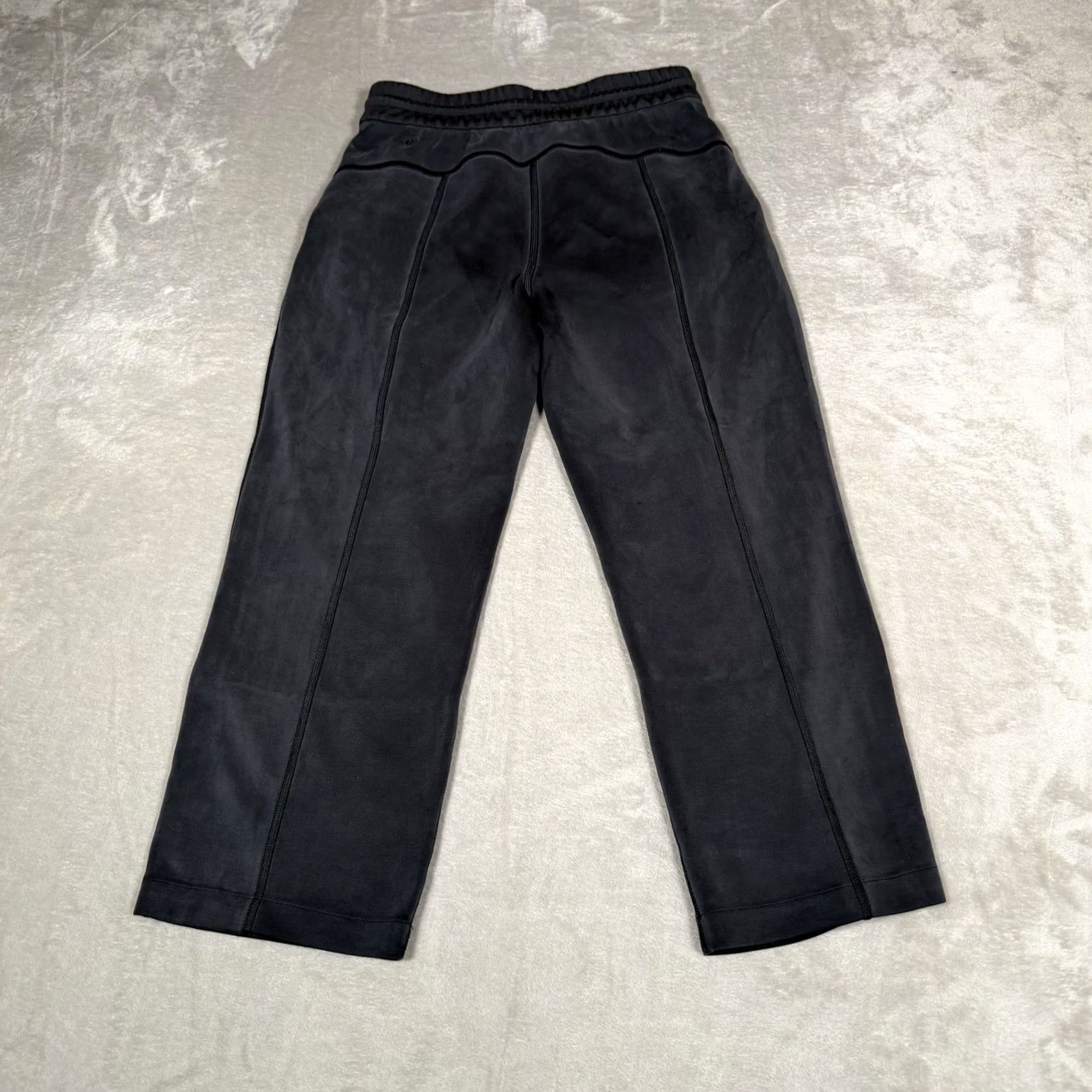 Lululemon Lululemon Pants Womens 6 Black Softstreme High Rise Straight Leg Cropped Casual Pockets Womens Size 28" / US 6 / IT 42 - 5 Thumbnail