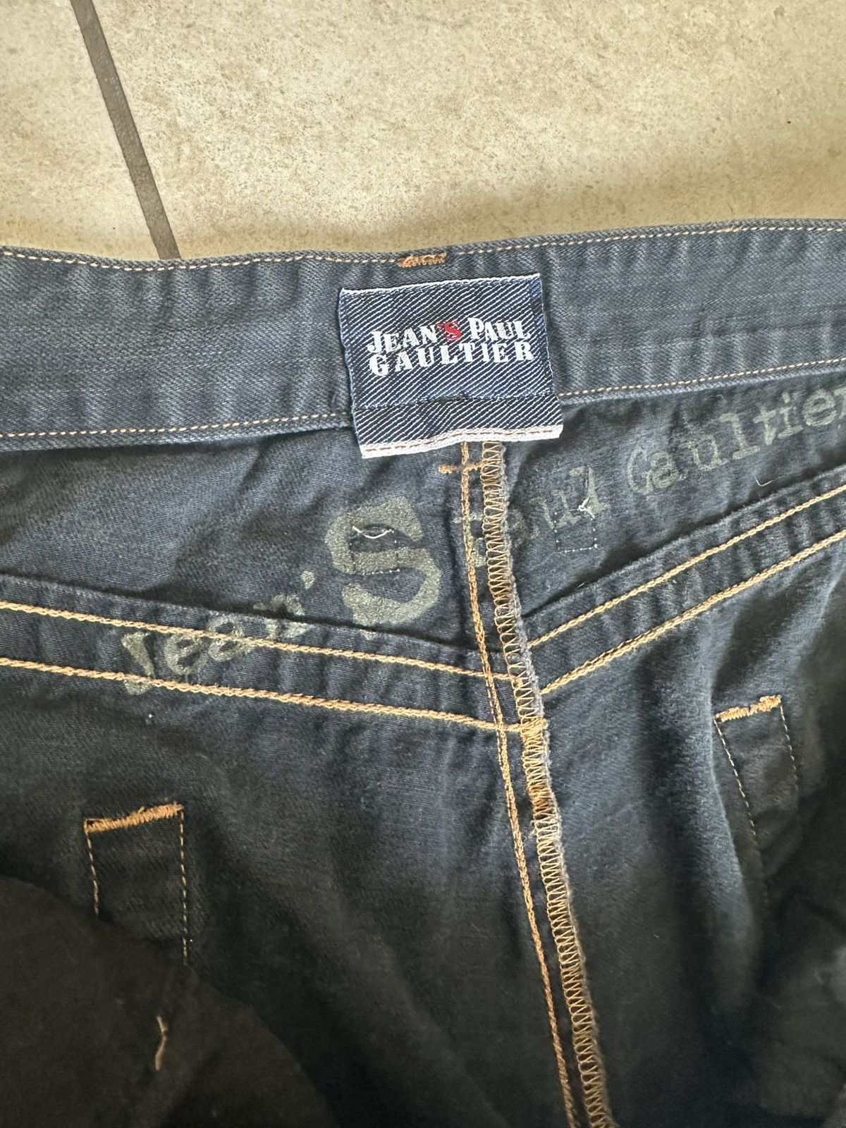 Jean Paul Gaultier VTG Jean’s Paul Gaultier Black Straight Leg Denim Jeans W36 Size US 36 / EU 52 - 4 Thumbnail