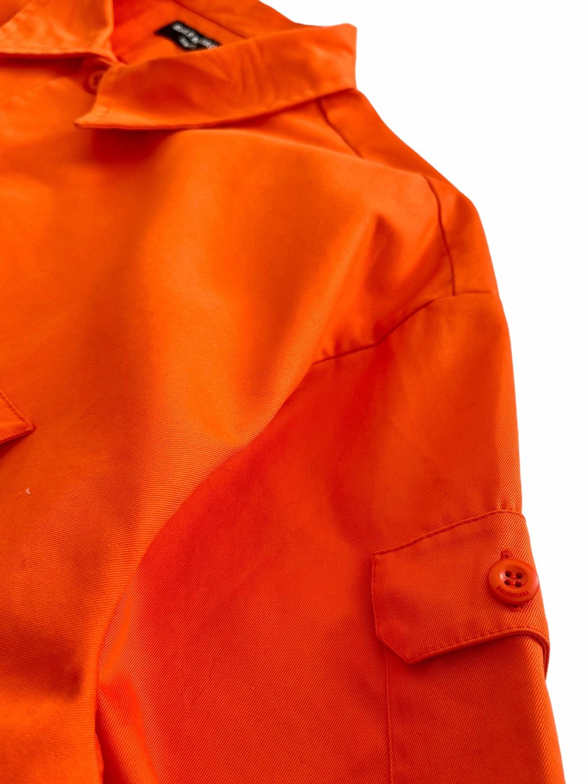Balenciaga Sz1 Oversized Heavy Orange Cargo Shirt Size US S / EU 44-46 / 1 - 4 Thumbnail